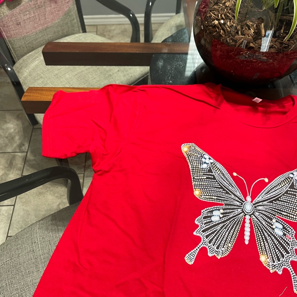 Red Butterfly shirt